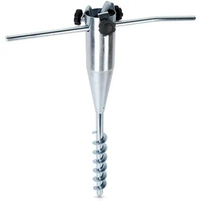 Zdjęcie produktu dla Kotwa śrubowa do parasola, metalowa, 56 cm, odporna na warunki atmosferyczne