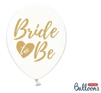 Image de Ballons 30cm avec impression Bride to be set de 6 ballons transparents