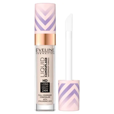 Zdjęcie produktu dla Eveline Cosmetics Liquid Camouflage – korektor, długotrwały efekt, wodoodporność, Odcień 01