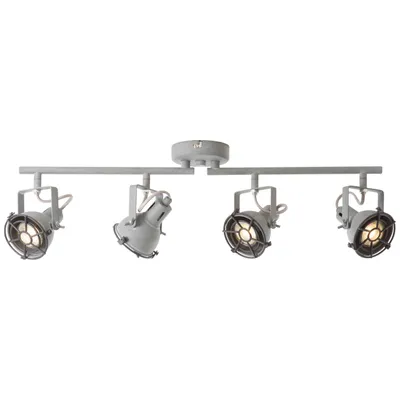 Produktbild von Brilliant LED Deckenleuchte Spot Jesper Betongrau 4-flammig 4 x 4W GU10 1520lm warmweiß 3000K schwenkbar