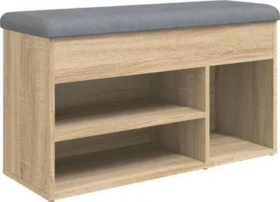 Obrázok produktu pre vidaXL Lavica na topánky Sonoma dub 82x32x45,5 cm Materiál na báze dreva