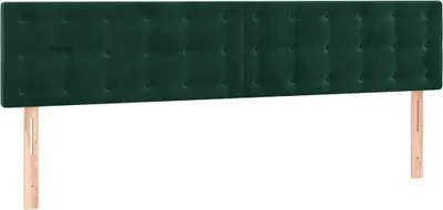 Produktbild von vidaXL Kopfteile Dunkelgrün 200x5x78/88 cm Samt