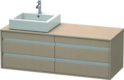 Produktbild von Duravit Duravit Waschtischunterbau KETHO 550x1400x496mm Becken li leinen
