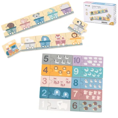 Obrázok produktu pre Drevené puzzle s číslami VIGA PolarB