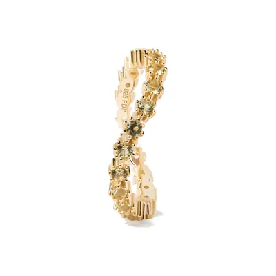 Produktbild von PDPAOLA Ring GREEN TIDE Sterlingsilber gold
