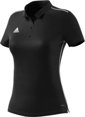Image de Polo adidas CORE18 pour femme, noir, taille S