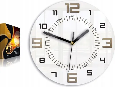 Produktbild von ModernClock,wanduhr,Quarzuhr, Armando tortora 28cm, Uhr, Wohnzimmeruhr,