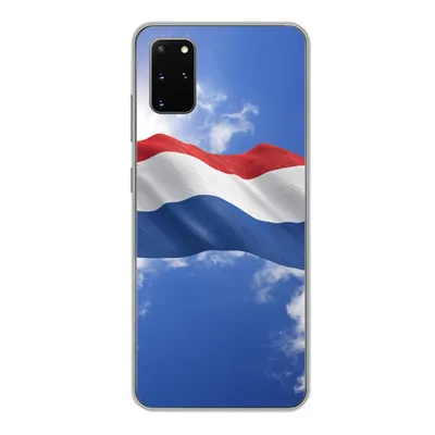 Produktbild von MuchoWow® Handyhülle Schutzhülle Hülle für Samsung Galaxy S20 Plus Die Flagge der Niederlande weht am Himmel Silikon Softcase Handy Hülle - Hartschale