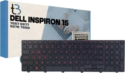 Immagine prodotto di Tastiera per portatile Tradebit per Dell Inspiron 7557, 5577, 5576, 7559, QWERTY USA, retroilluminata