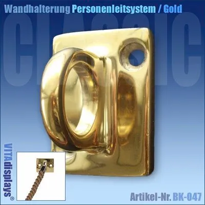 Produktbild von Wandhalterung Personenleitsystem Classic Gold