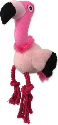 Produktbild von Spielzeughund Fantasy Silent Squeak flamingo rosa 27cm