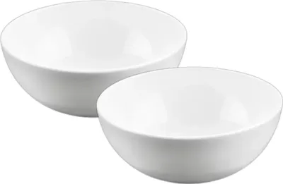 Produktbild von Wilmax Porzellanschalen Set 2er Set Weiß 600ml Ø14cm WL-992565/A2