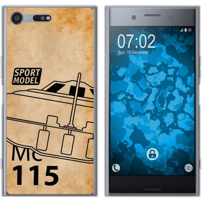 Produktbild von PhoneNatic Case kompatibel mit Sony Xperia XZ Premium Silikon-Hülle Space U.F.O. M1
