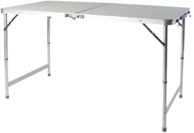 Immagine prodotto di Azomor Tavolo da campeggio pieghevole con piano in MDF grigio e struttura in alluminio