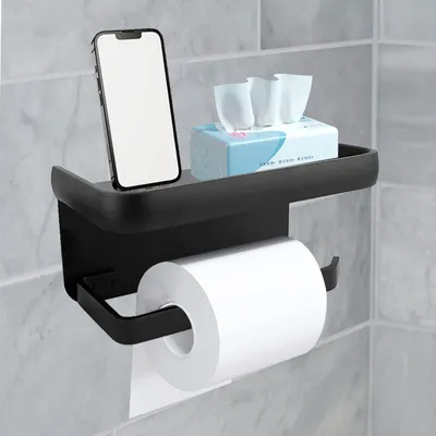 Produktbild von Solidchoice – 2-in-1 Toilettenpapierhalter mit Ablagefläche