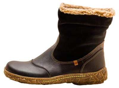 Produktbild von El Naturalista Stiefeletten Damen N758 SOFT GRAIN-LUX SUEDE BLACK / NIDO Farbe Schwarz