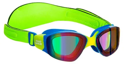 Obrázek produktu pro Madwave Neon Wave Rainbow, dětské plavecké brýle, žlutá barva, pro děti, univerzální velikost