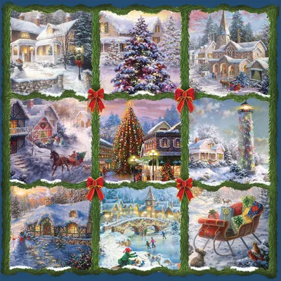 Produktbild von Alipson Puzzle Weihnachts-Puzzle - 1000 Teile - festliche Collage