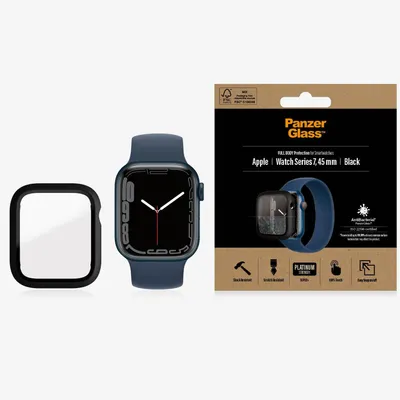 Immagine prodotto di PanzerGlass ® Protezione dello schermo Full Body Apple Watch Series 9 | 8 | 7 | 45mm | Nero