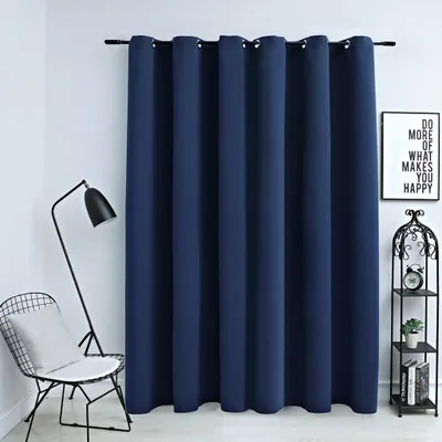 Immagine prodotto di Vidaxl -Vorhang verdammt mit Metallringen 290x245 cm blau