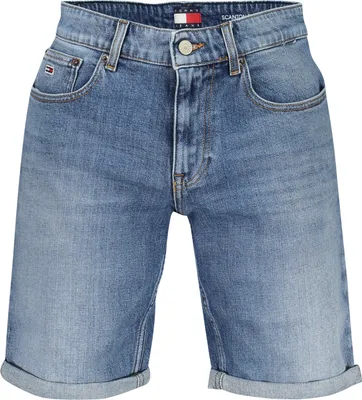 Produktbild von Modische Herren-Jeansshorts Blau mit Used-Effekt aus nachhaltiger Baumwolle