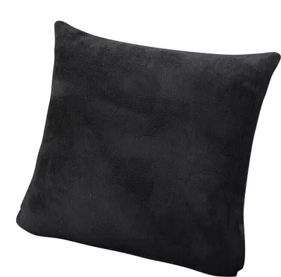 Produktbild von Samt Kissenbezüge Sofa Kissenbezug Zierkissenbezüge Weich Design Nachbildung Schlafzimmer Wohnzimmer Couch Büro 45x45cm, Grau