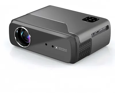 Produktbild von ZELURXX Kompakter Mini-Projektor 1080P Full HD – Automatische Fokussierung, tragbar für Heimkino & Outdoor mit 1000 Lumen & Android 9.0, Grau