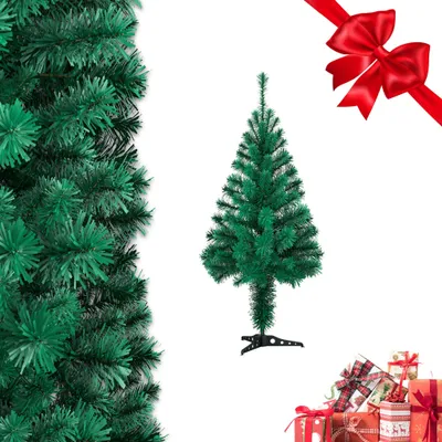 Produktbild von ROSEJANE Künstlicher Weihnachtsbaum Grün, 120 cm, 180 Zweigspitzen, PVC, mit Metallständer, einfach aufzubauen
