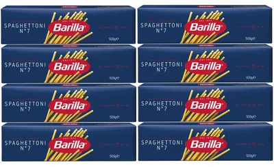 Image de Barilla Spaghettoni n° 7 Pâtes à la semoule de blé dur 500g pack de 8