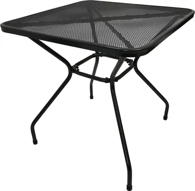 Produktbild von TPFGarden BISTROTISCH Glasgow - 70x70cm - Gartentisch aus Streckmetall pulverbeschichtet dunkelgrau
