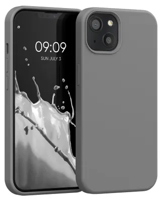 Produktbild von kwmobile Handyhülle für iPhone 13 Hülle, für iPhone 13 Case - Hülle Silikon - kabelloses Laden - Stone Dust
