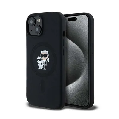 Produktbild von Karl Lagerfeld Klhmp15Mscmkcrhk Iphone 15 Plus / 14 Plus 6.7 Schwarz/Schwarz Hardcase Silikon Karl & Choupette Magsafe