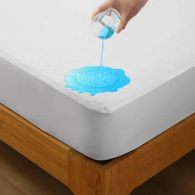 Obrázek produktu pro Ochranný potah na matraci, 60 x 120 cm, voděodolný, hygienický, prodyšný, hypoalergenní, bavlna,Polyuretanfólie