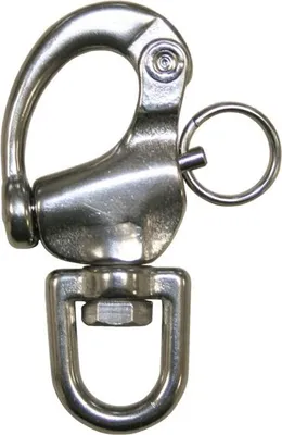 Produktbild von Schnappschäkel 70 mm lang mit Auge aus Edelstahl V4A