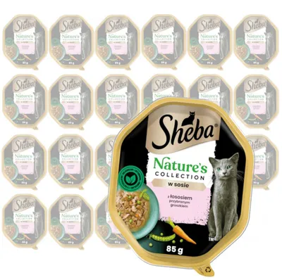 Zdjęcie produktu dla Sheba® 428002 Sheba® Katzen-Nassfutter Nature's in Sauce mit Lachs 22x 85,0 g