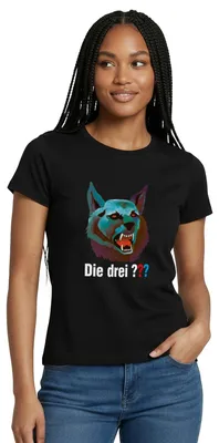 Produktbild von Spreadshirt Die Drei Fragezeichen Der Karpatenhund Frauen T-Shirt, M, Schwarz