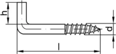 Produktbild von Reyher  Ger. Schraubhaken Art. 4 25mm vz (100 Stück)