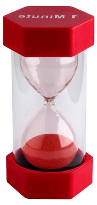 Produktbild von Sanduhr, 1 Minute, groß, Mehrfarbig