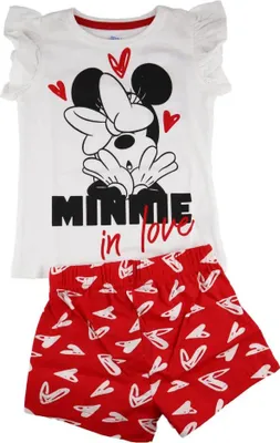 Produktbild von Disney Minnie Maus Kinder Pyjama – Weiß / 116