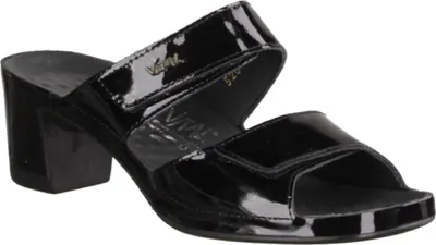 Produktbild von Damen-Pantolette Vital 0520-23-99 Schwarz,Damenschuh , Pantolette, NEU - Damenschuhe Pantolette /  Zehentrenner, Schwarz, , absatzh&oumlhe: 40 mm