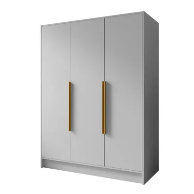 Produktbild von Kleiderschrank Goya I 150 cm (weiß, goldene Griffe)