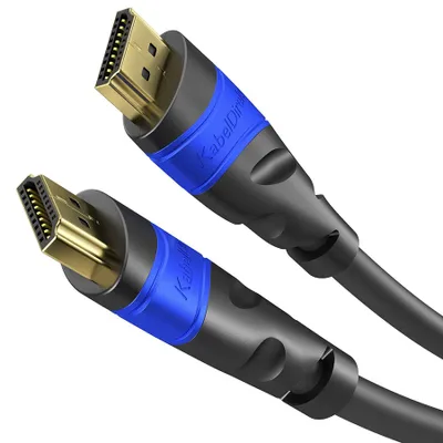 Produktbild von KabelDirekt 799422537941, 1,5 m, HDMI Typ A (Standard), HDMI Typ A (Standard), 3D, 18 Gbit/s, Schwarz
