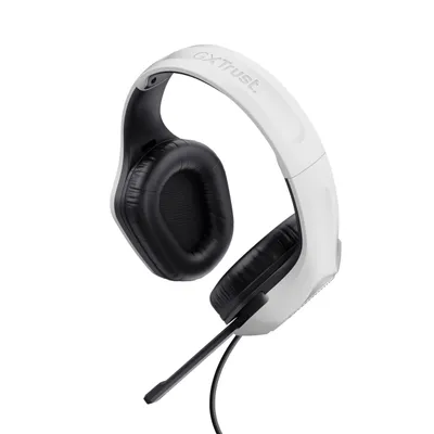 Produktbild von Trust Gaming GXT 415PS Zirox Leichtes Gaming Headset für Playstation 5 mit 50-mm-Treiber, 1,2 m Kabel, 3,5-mm-Audioanschluss, Hochklappbares Mikrofon, Over-Ear PS5 Kopfhörer mit Kabel - Weiß