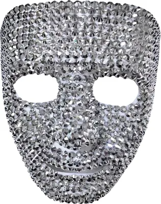 Produktbild von Silbernes Glitzerphantom Maske