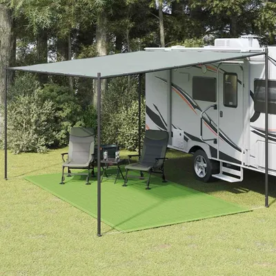 Produktbild von Hellgrüner Zeltteppich 250x400 cm aus HDPE für Camping, Vorzelt, Markise und Terrasse