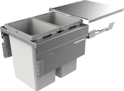 Image de NABER 8012382 Collecteur de déchets COX CLAN 490/500-2 de 59 litres / pour armoire de 50 cm de large