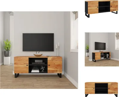 Obrázok produktu pre vidaXL TV skrinka 105x33x46 cm z masívneho dreva akácie - TV nábytok