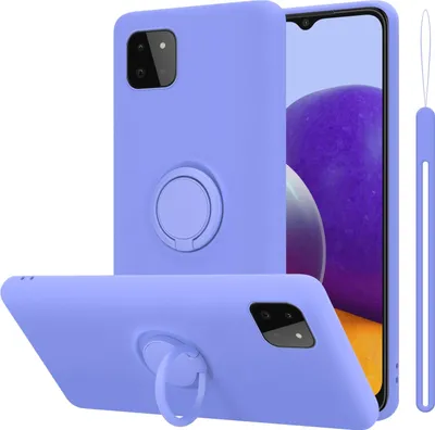 Immagine prodotto di Cadorabo custodia per Samsung Galaxy A22 5G custodia protettiva in viola custodia del telefono cellulare TPU custodia cover