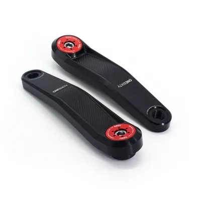 Produktbild von windmeile | Lekkie Buzz Bars Pedalarme, Square Drive 160mm, V2.1, Schwarz und Rot, Kurbeln für Bafang BBS01/02/HD, E-Bike, Pedelec
