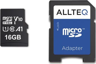 Obrázok produktu pre Allteq ALLMSDH16G-100V10, 16 GB, MicroSD, 100 MB/s, 10 MB/s